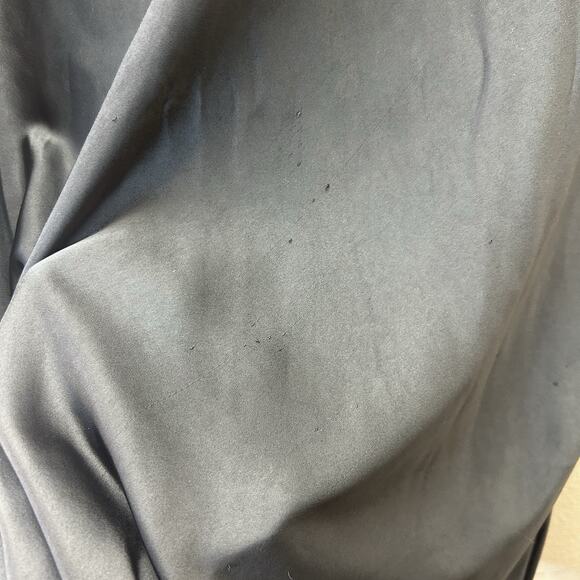 Old Navy Satin Maxi Skirt SZ 2X Black Pull On Side Slit Whimsigoth Y2K Fairy - Picture 8 of 10